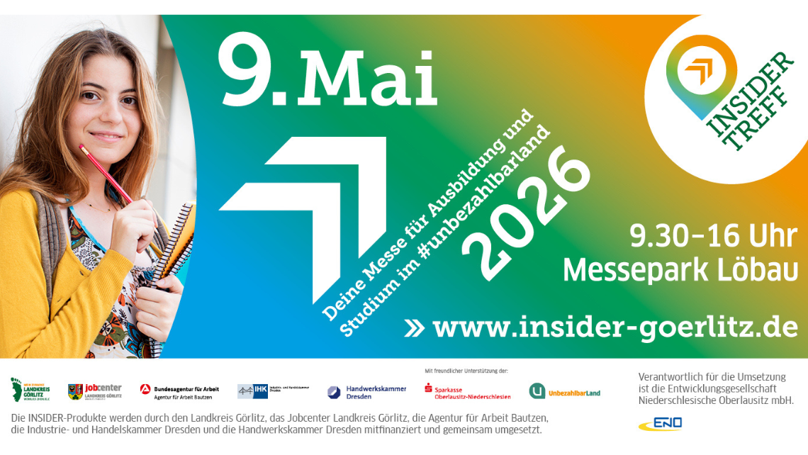 INSIDERTREFF 2026: Orientierung für Ausbildung und Studium im Landkreis Görlitz 